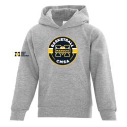 Chandail capuchon ATCY2500 JUNIOR BASKETBALL GRIS