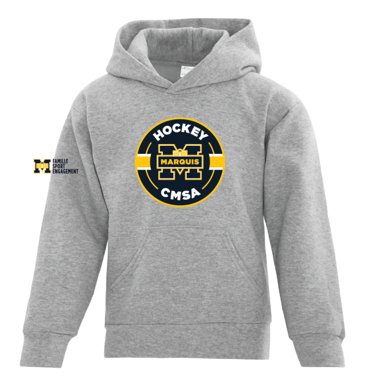 Chandail capuchon ATCY2500 JUNIOR HOCKEY GRIS