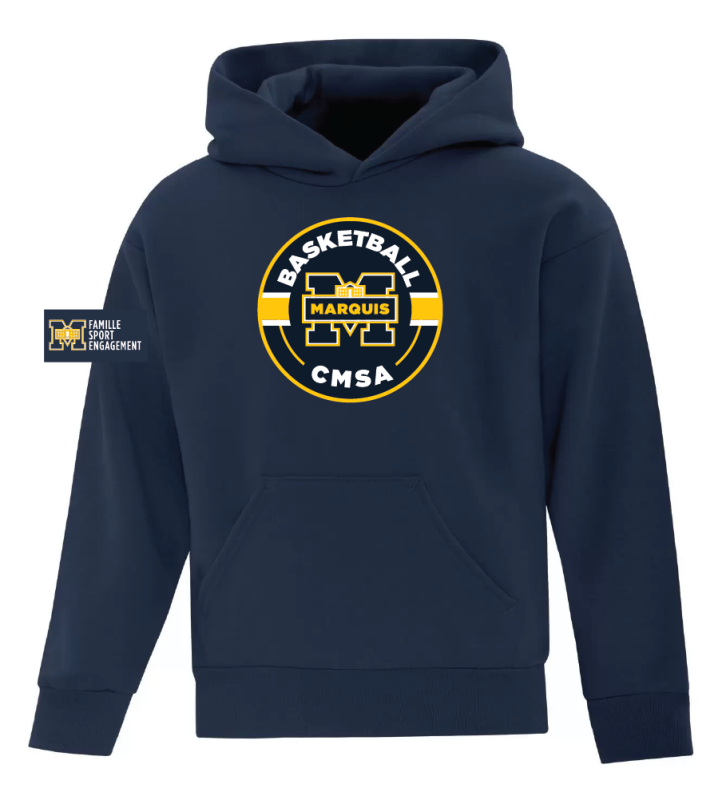 Chandail capuchon ATCY2500 JUNIOR BASKETBALL NAVY